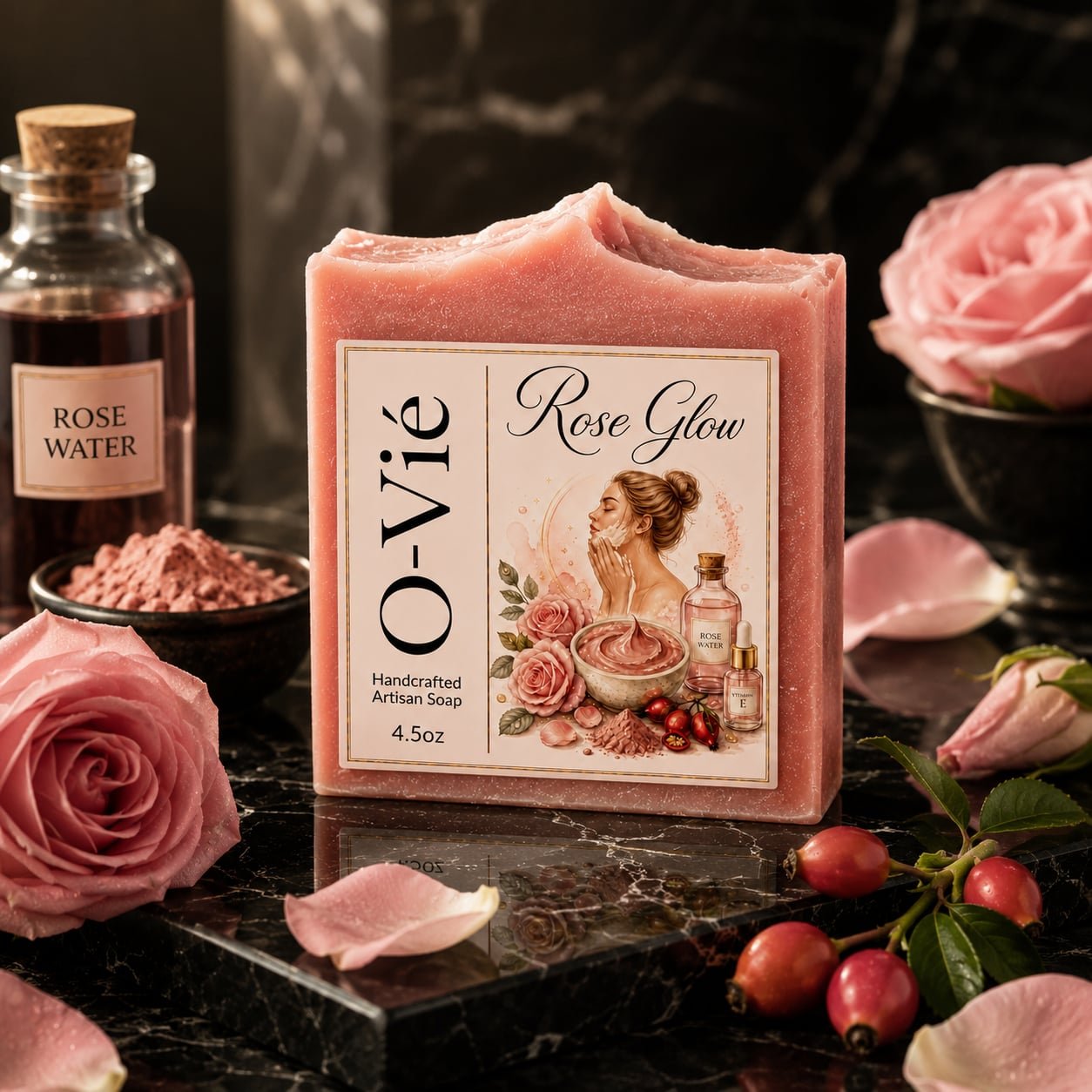 Rose Glow Soap — O-Vié